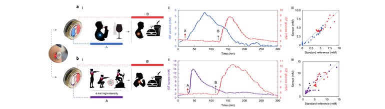 多重傳感器的體內(nèi)性能圖