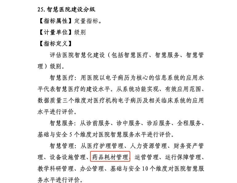 智慧醫(yī)院建設(shè)分級